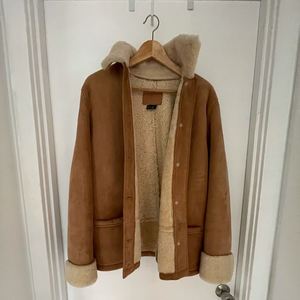 Vintage Ralph Lauren Suede and Shearling Jacket